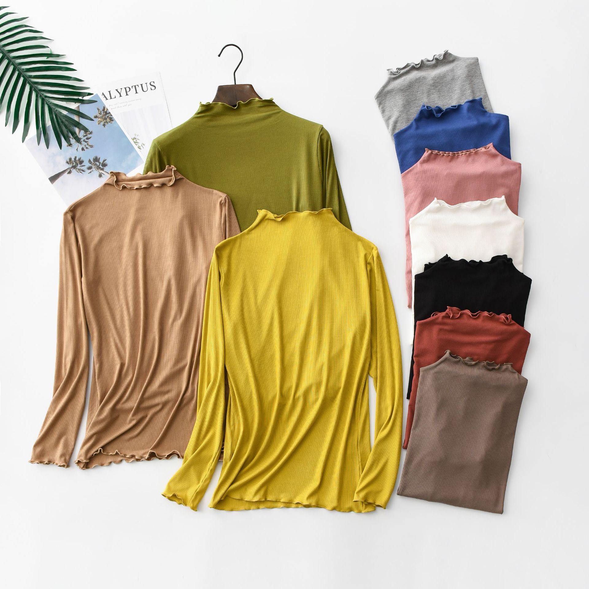 Undershirt Crew Neck - Edible tree fungus Tshirts Spring Autumn