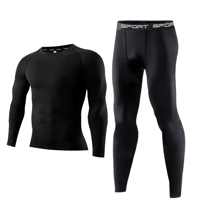 2PCS Men's Compression Set Lon - огляд і ціна Compression Long Pant