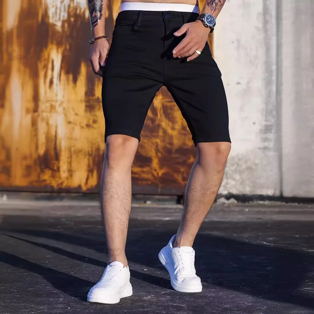 Men Jeans Shorts Strecth Washe - огляд і ціна Levis Jeans 501