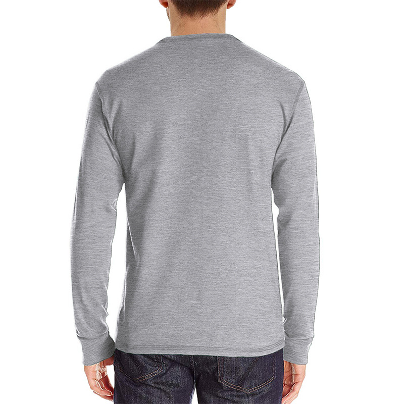 Men's Long Sleeve Henley Style - огляд і ціна Undershirt Crew Neck