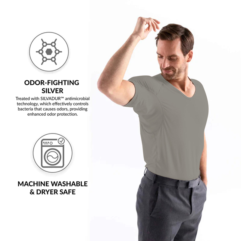 Men Undershirts Anti-transpira - огляд і ціна Undershirt Crew Neck
